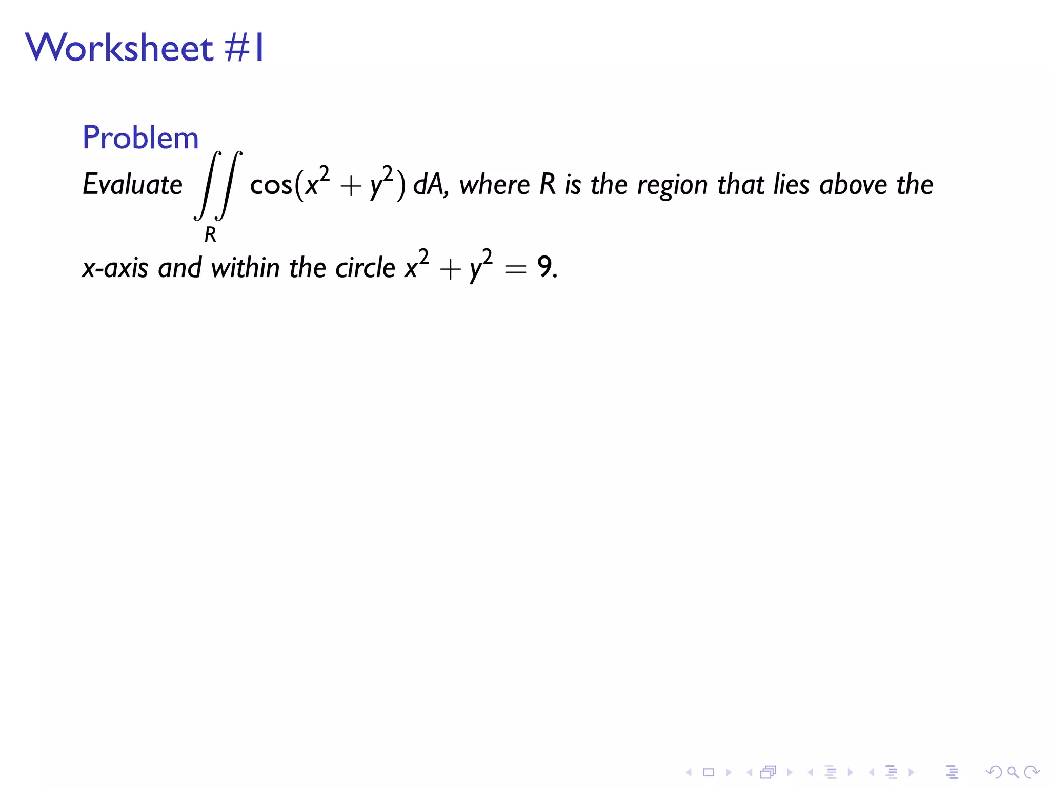 Lesson 20: Integration in Polar Coordinates