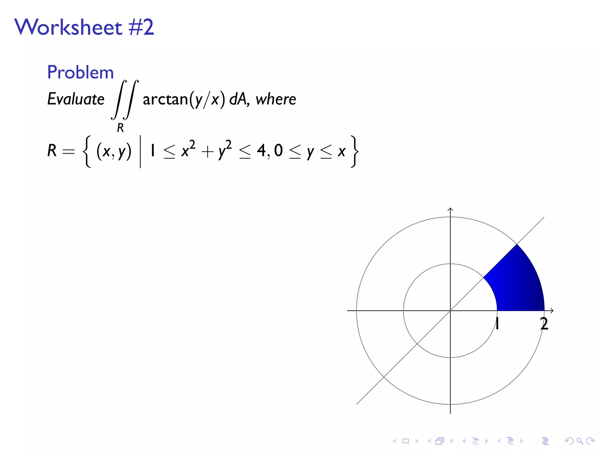 Lesson 20: Integration in Polar Coordinates