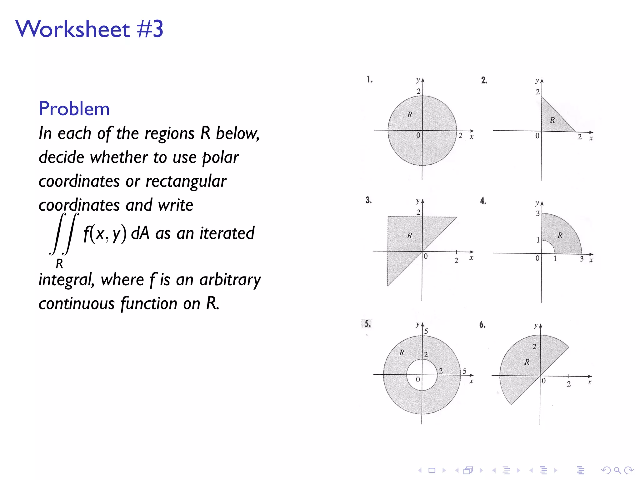 Lesson 20: Integration in Polar Coordinates