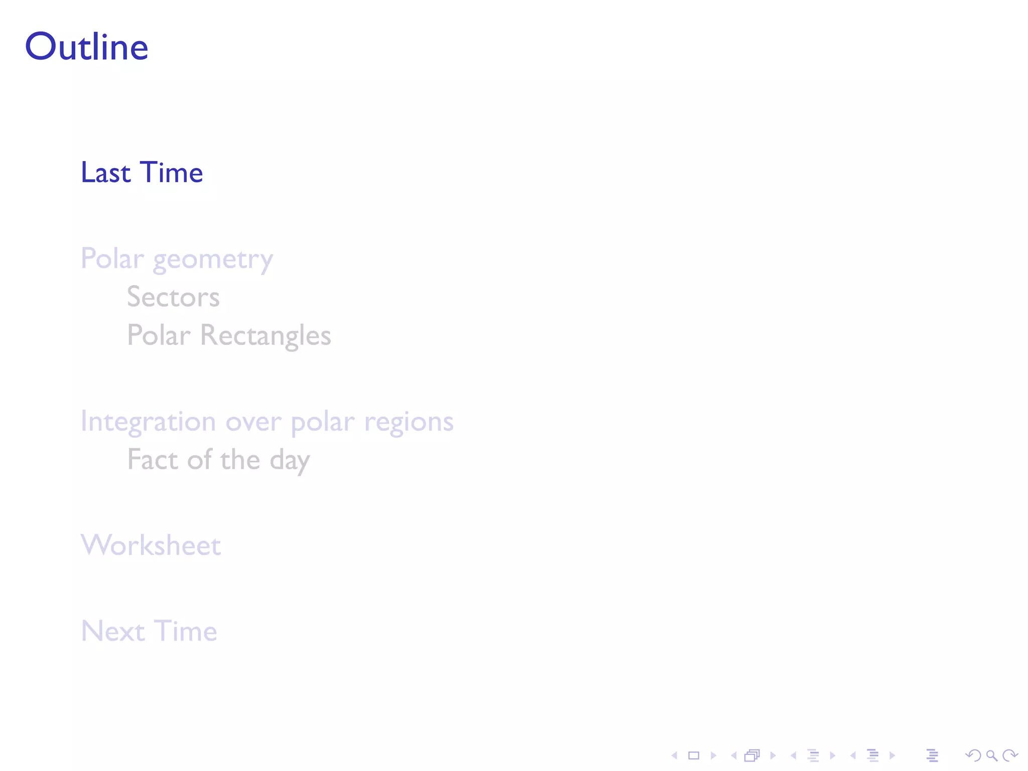 Lesson 20: Integration in Polar Coordinates