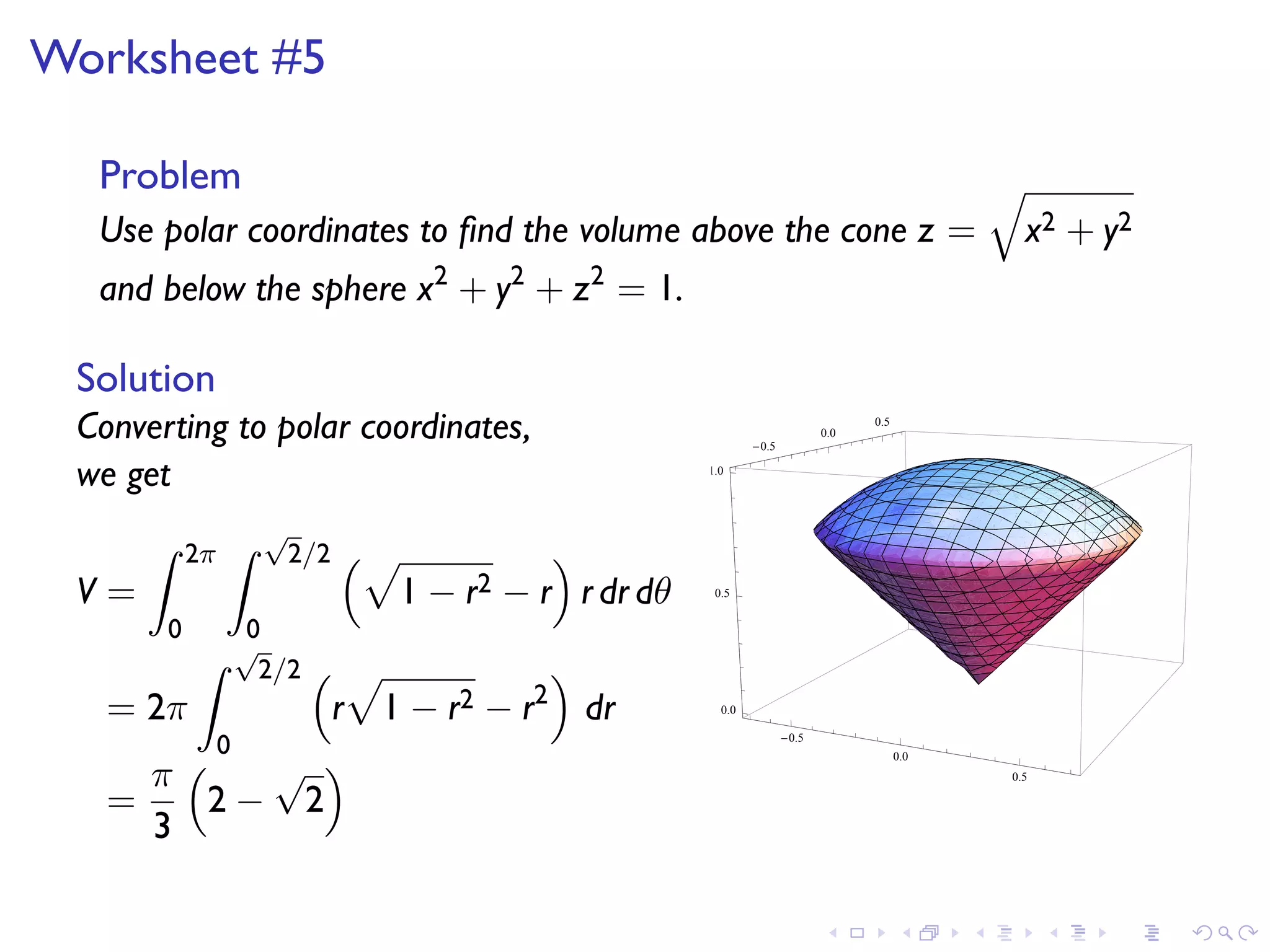 Lesson 20: Integration in Polar Coordinates