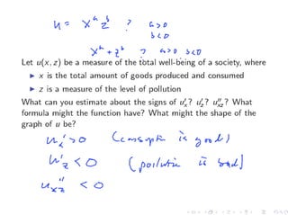Lesson 21: Partial Derivatives in Economics