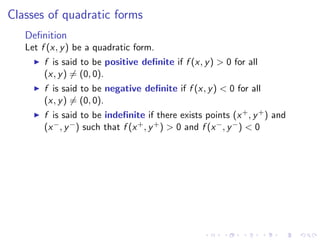 Lesson 22: Quadratic Forms