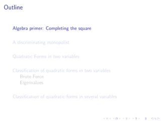Lesson 22: Quadratic Forms