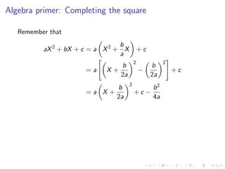 Lesson 22: Quadratic Forms