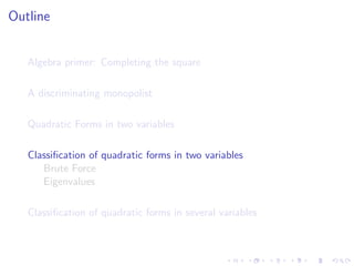 Lesson 22: Quadratic Forms