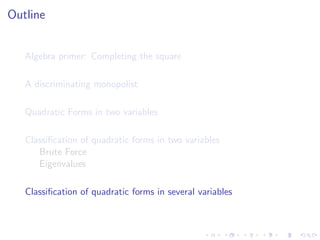 Lesson 22: Quadratic Forms
