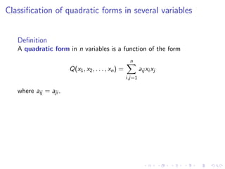 Lesson 22: Quadratic Forms