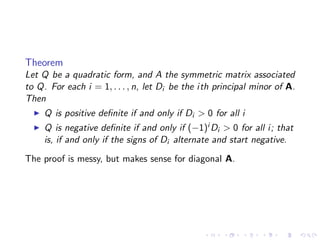 Lesson 22: Quadratic Forms