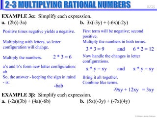 Lesson 2 3 Multiplying Rational Numbers | PPT