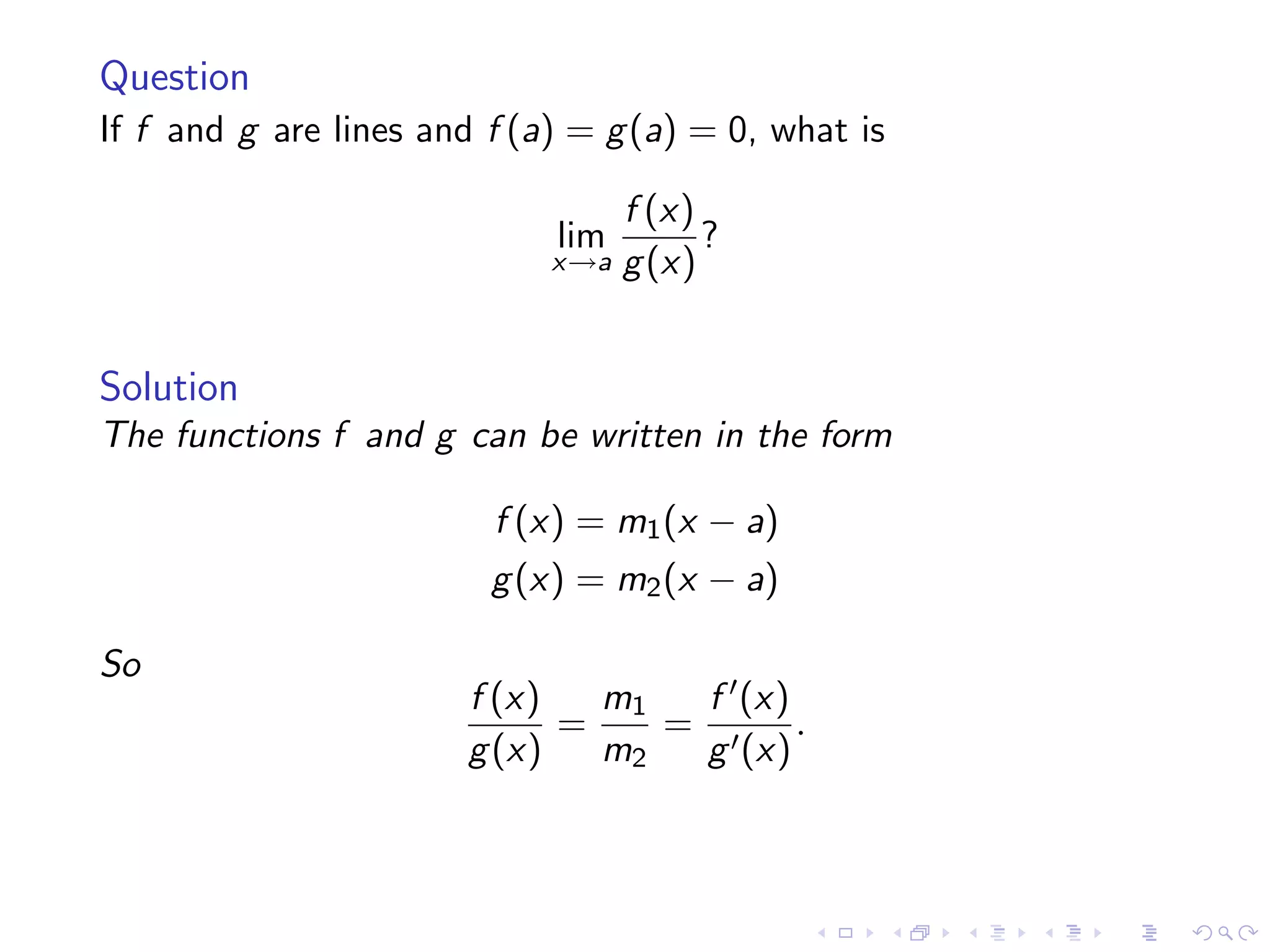 Lesson 25: Indeterminate Forms and L'Hôpital's Rule