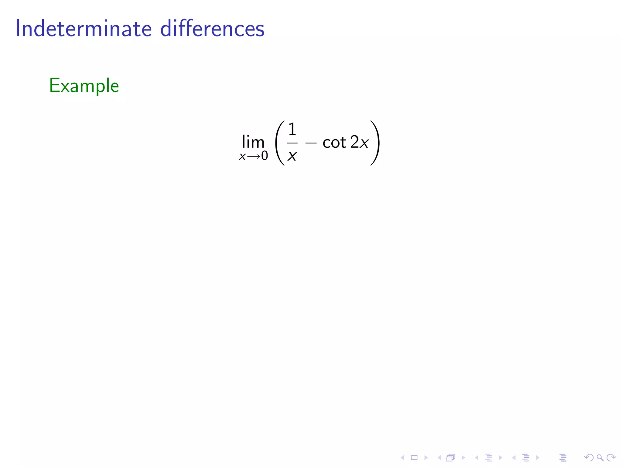 Lesson 25: Indeterminate Forms and L'Hôpital's Rule