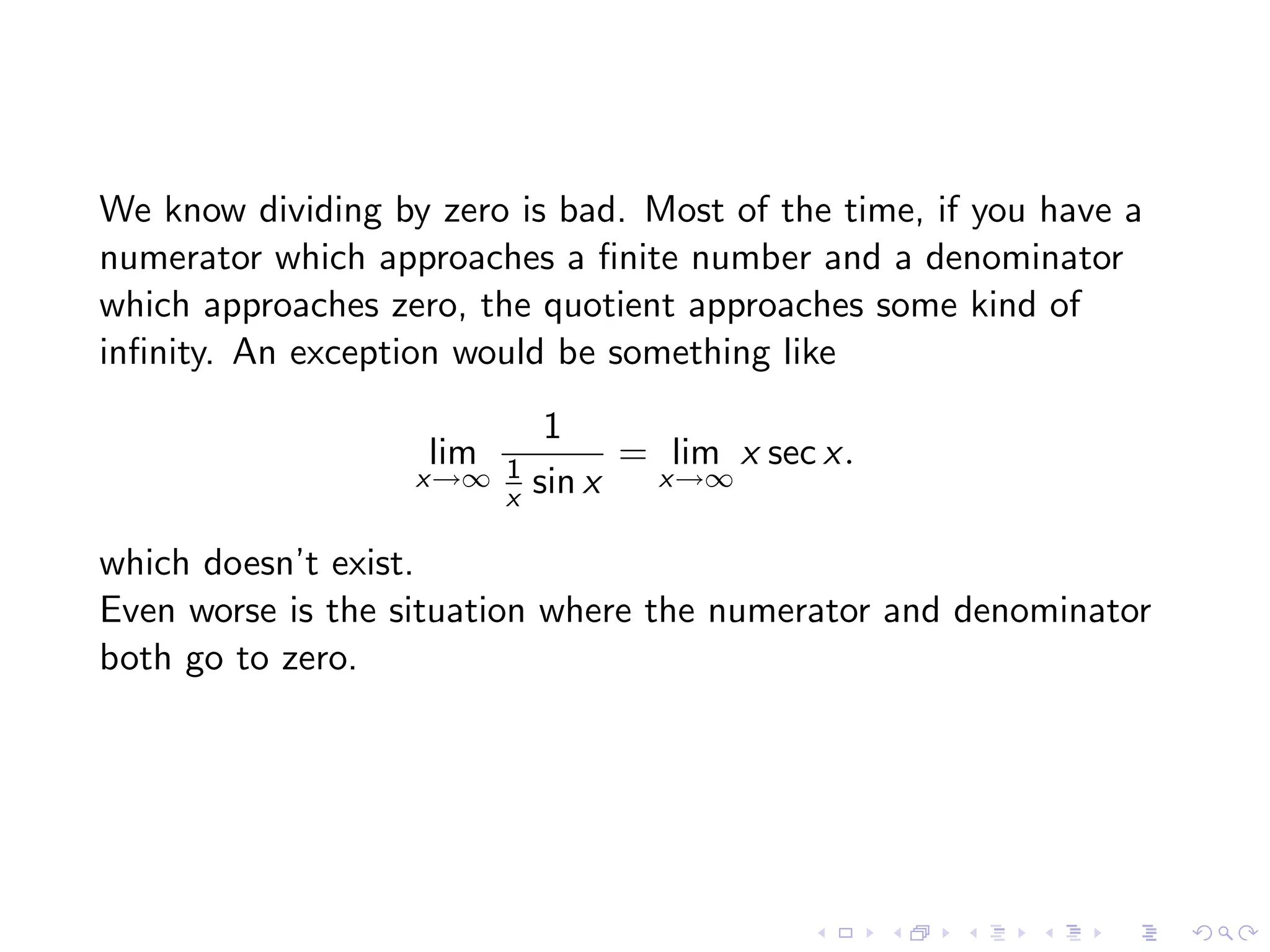 Lesson 25: Indeterminate Forms and L'Hôpital's Rule