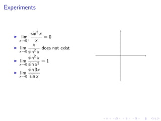 Lesson 25: Indeterminate Forms and L'Hôpital's Rule