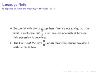 Lesson 25: Indeterminate Forms and L'Hôpital's Rule