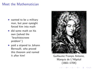 Lesson 25: Indeterminate Forms and L'Hôpital's Rule