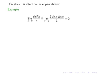 Lesson 25: Indeterminate Forms and L'Hôpital's Rule