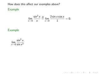 Lesson 25: Indeterminate Forms and L'Hôpital's Rule