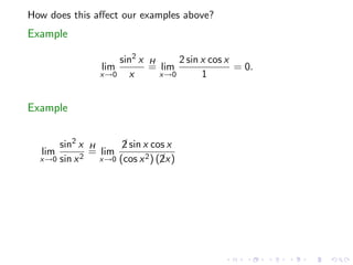 Lesson 25: Indeterminate Forms and L'Hôpital's Rule