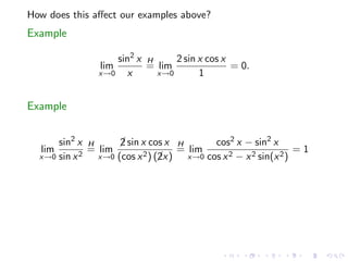Lesson 25: Indeterminate Forms and L'Hôpital's Rule