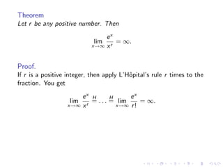 Lesson 25: Indeterminate Forms and L'Hôpital's Rule