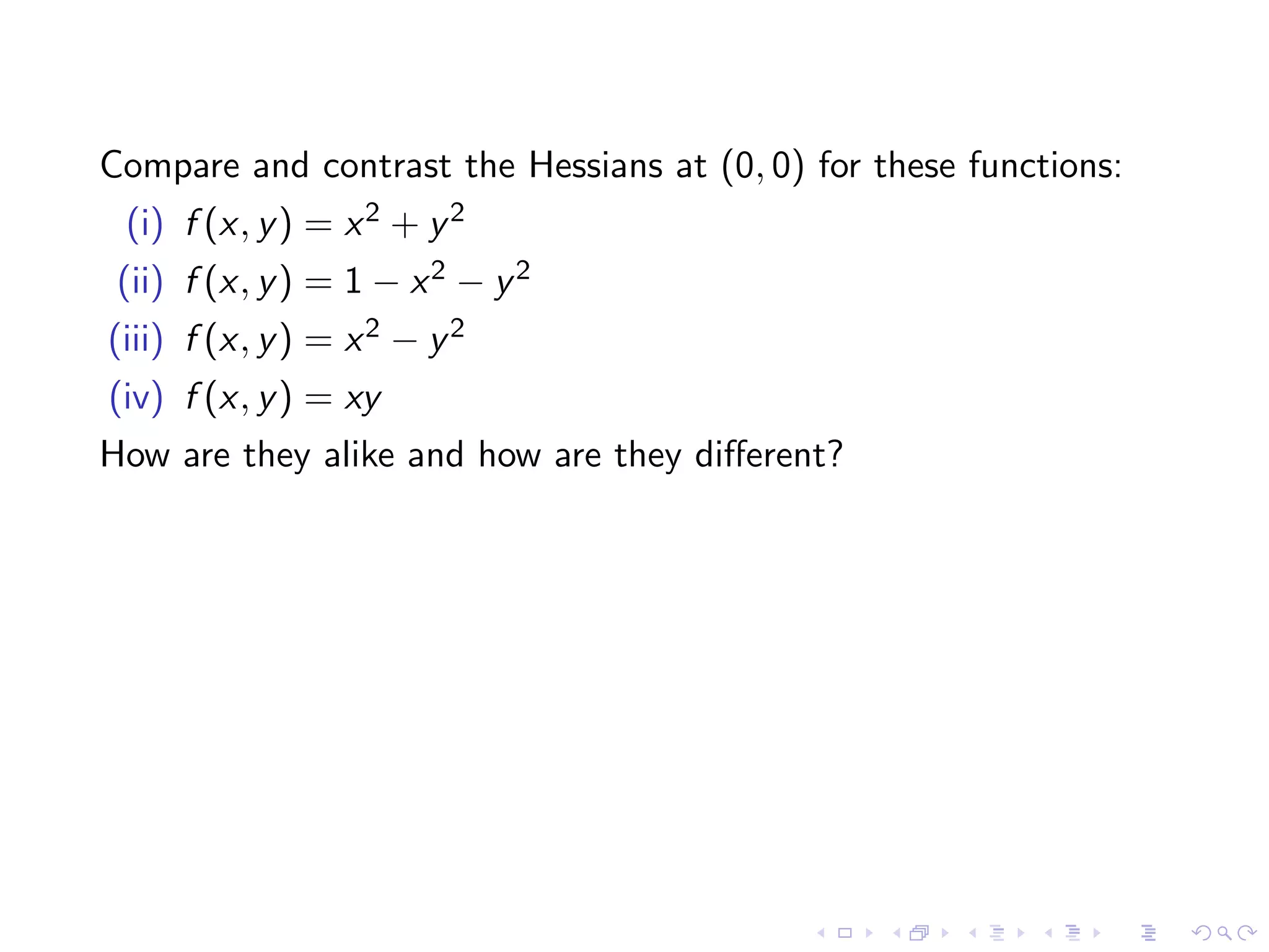 Lesson 25: Unconstrained Optimization I