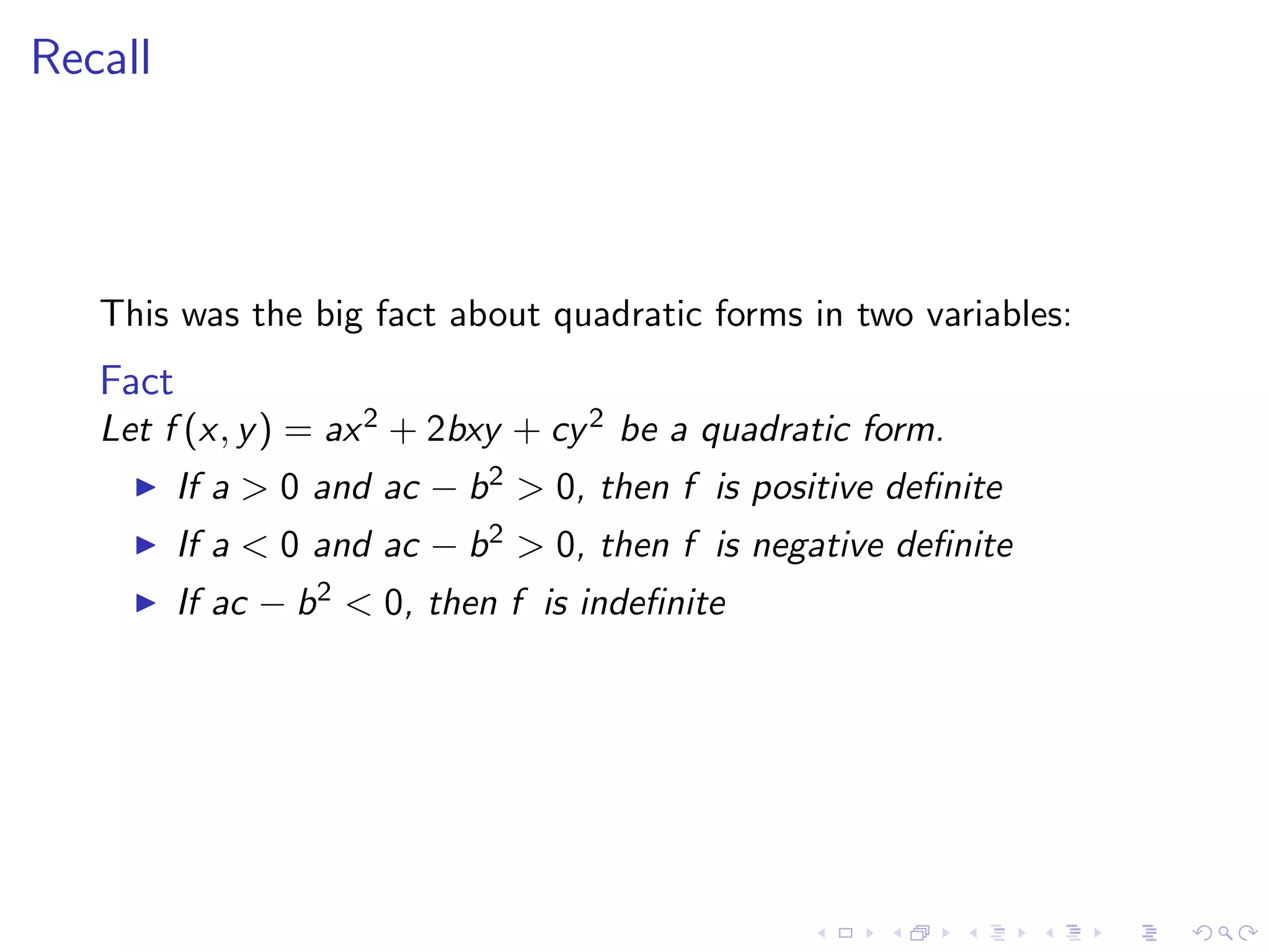 Lesson 25: Unconstrained Optimization I