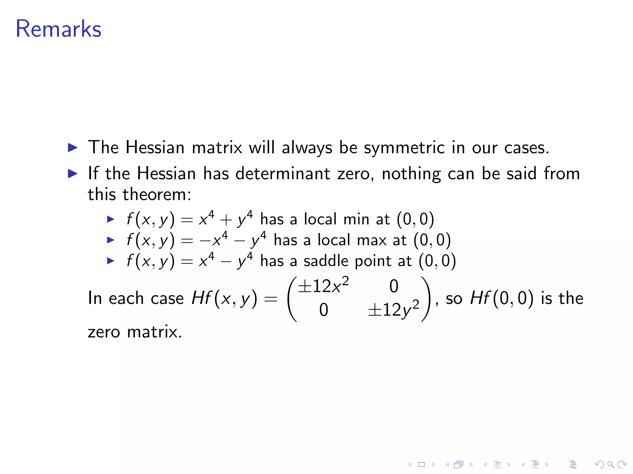 Lesson 25: Unconstrained Optimization I