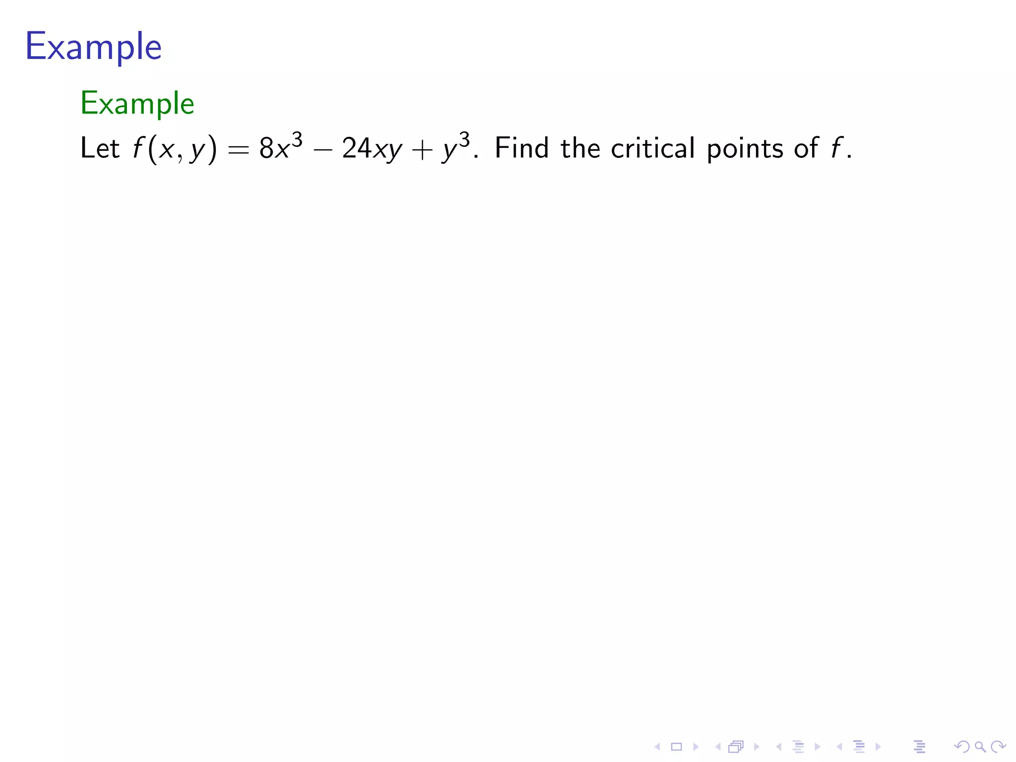 Lesson 25: Unconstrained Optimization I