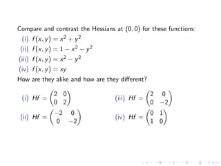 Lesson 25: Unconstrained Optimization I