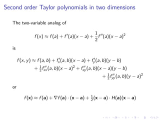 Lesson 25: Unconstrained Optimization I