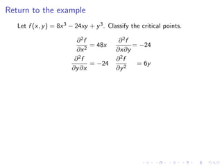 Lesson 25: Unconstrained Optimization I