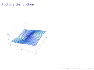Lesson 25: Unconstrained Optimization I