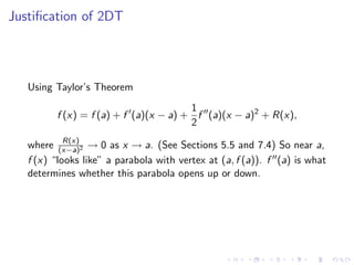 Lesson 25: Unconstrained Optimization I