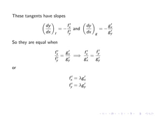 Lesson 28: Lagrange  Multipliers II