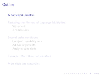 Lesson 28: Lagrange  Multipliers II