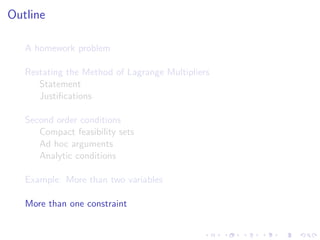 Lesson 28: Lagrange  Multipliers II