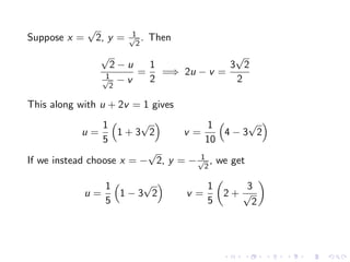 Lesson 28: Lagrange  Multipliers II