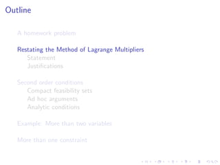 Lesson 28: Lagrange  Multipliers II