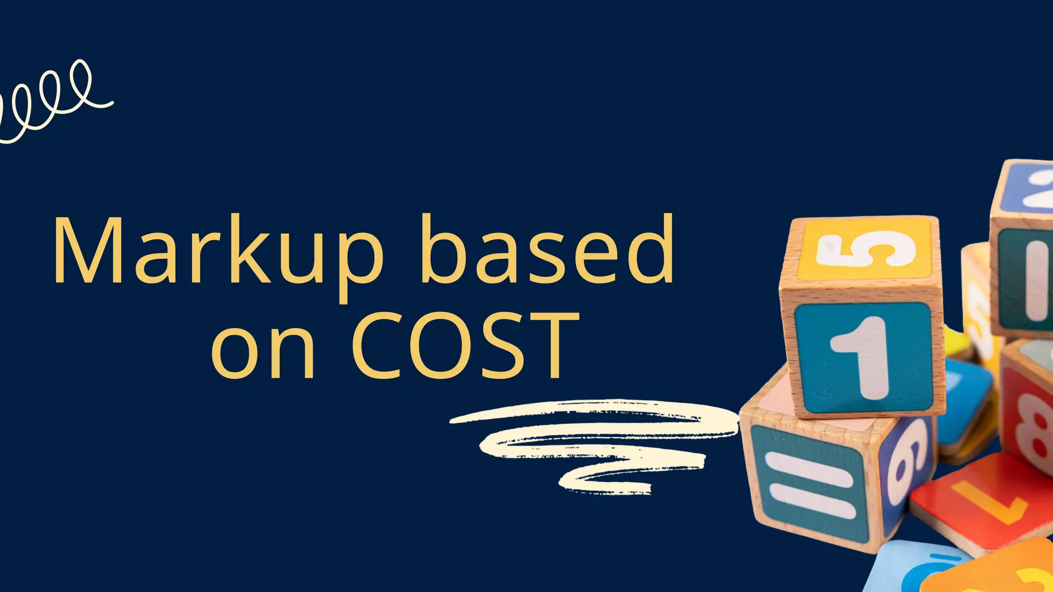 on COST
Markup based
 