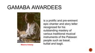 NATIONAL ARTIST PPT GRADE 12 CONTEMPORARY PHILIPPINE ART FORMS | PPTX