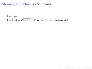 Lesson 3: Continuity