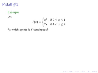 Lesson 3: Continuity