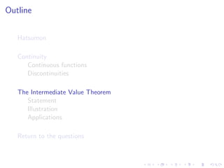 Lesson 3: Continuity
