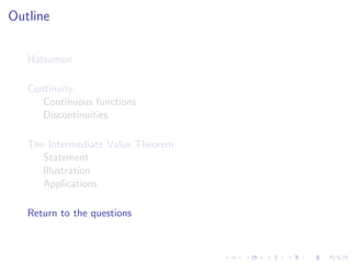 Lesson 3: Continuity