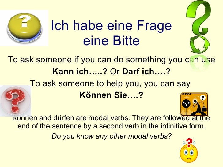 Lesson 3 Ich Habe Eine Frage