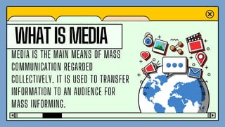 TYPES OF MEDIA LESSON 3 GRADE 12 MIL POWERPOINT PRESENTATION | PDF