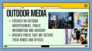 Outside Media Examples TYPES OF MEDIA LESSON 3 GRADE 12 MIL POWERPOINT PRESENTATION | PDF