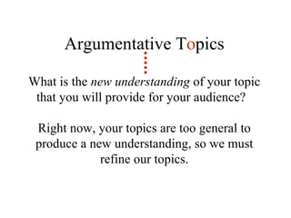 Lesson 3: Refining Your Topic | PPT | Environment | Science