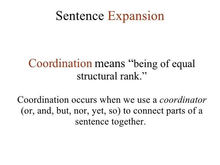 Lesson 3 Sentence Expansion